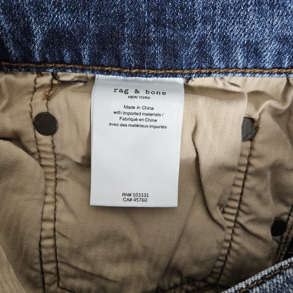 Rag & Bone Jeans Mens 32X32 Blue Fit 2 Slim Jared Minimalist Honeycomb Casual - Picture 5 of 11